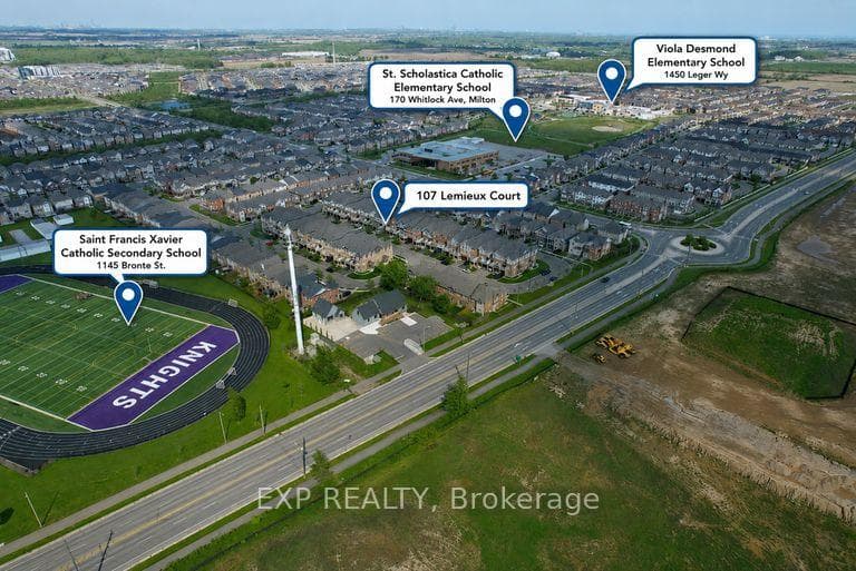 107 Lemieux Court - Townhouse photo 2 of 36 in Milton, Ontario
